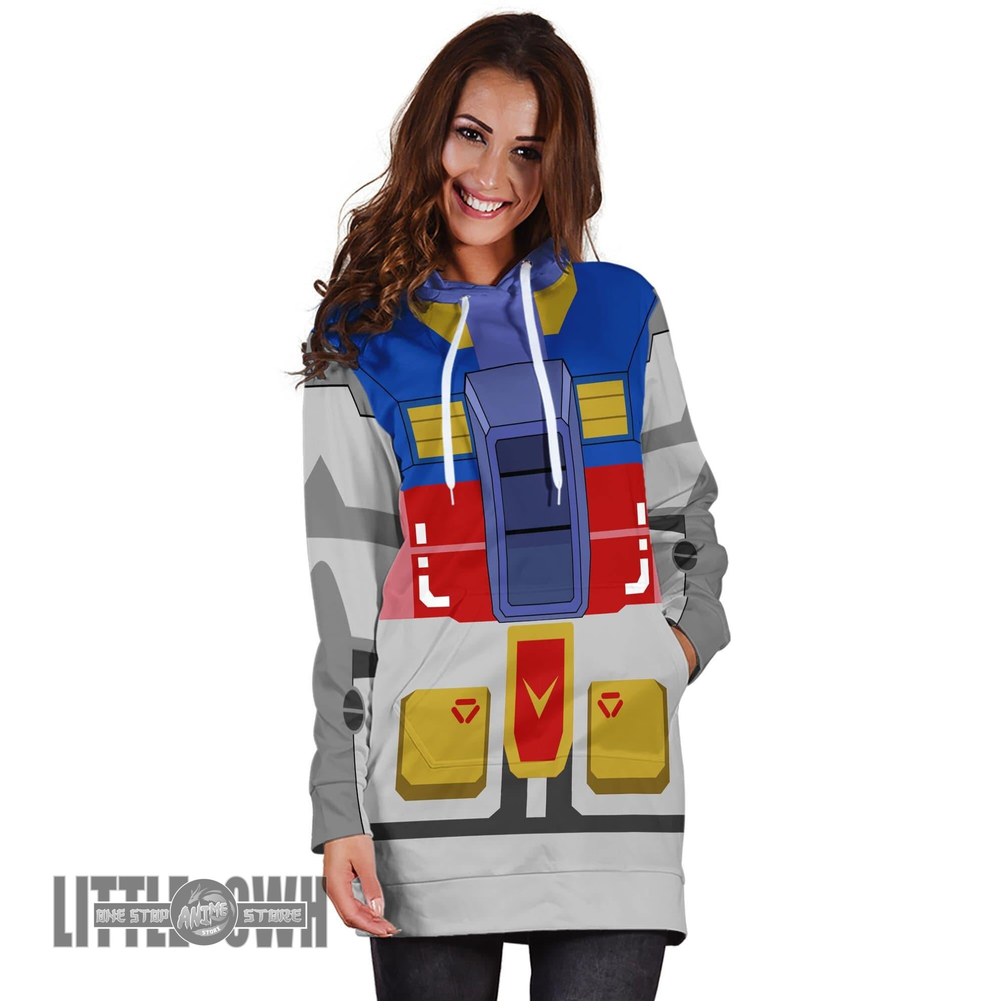 00 Raiser Mobile Suit Gundam Custom Women Hoodie Dress Cosplay Costume