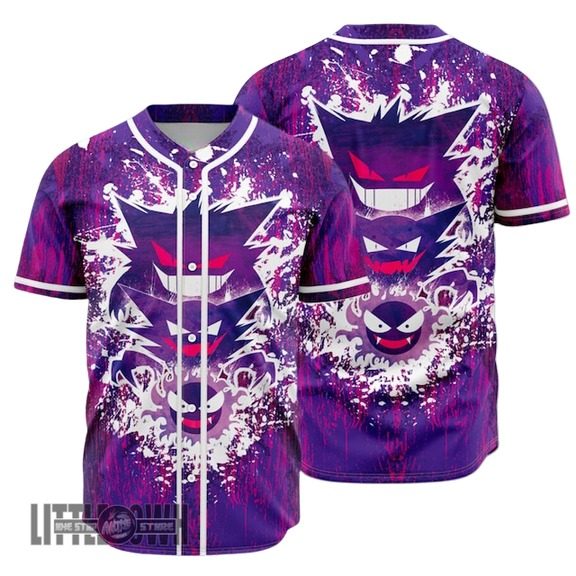 Pokemon Ghosh Baseball Jersey