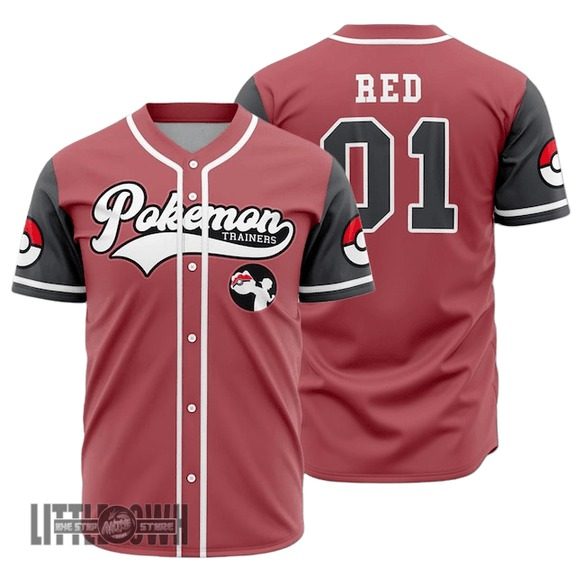 Pokemon Trainners Baseball Jersey