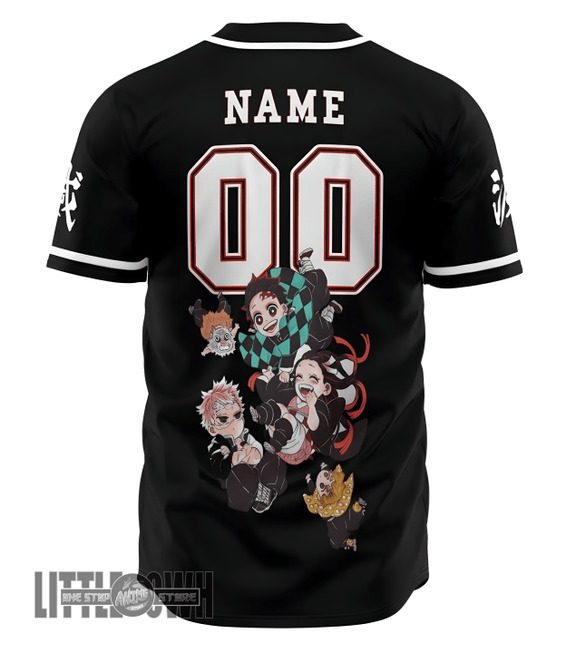 Demon Corps Baseball Jersey Custom KnY Halloween Edition Costumes Cosplay 2 Demon Corps Baseball Jersey Custom KnY Halloween Edition Costumes Cosplay - Image 2