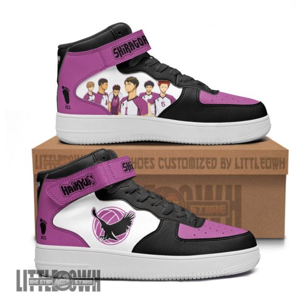 Shiratorizawa Academy AF1 High Sneakers Custom Haikyuu Anime Shoes
