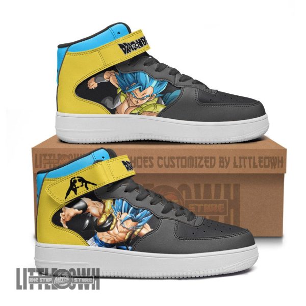 Gogeta Blue AF1 High Sneakers Custom Dragon Ball Anime Shoes