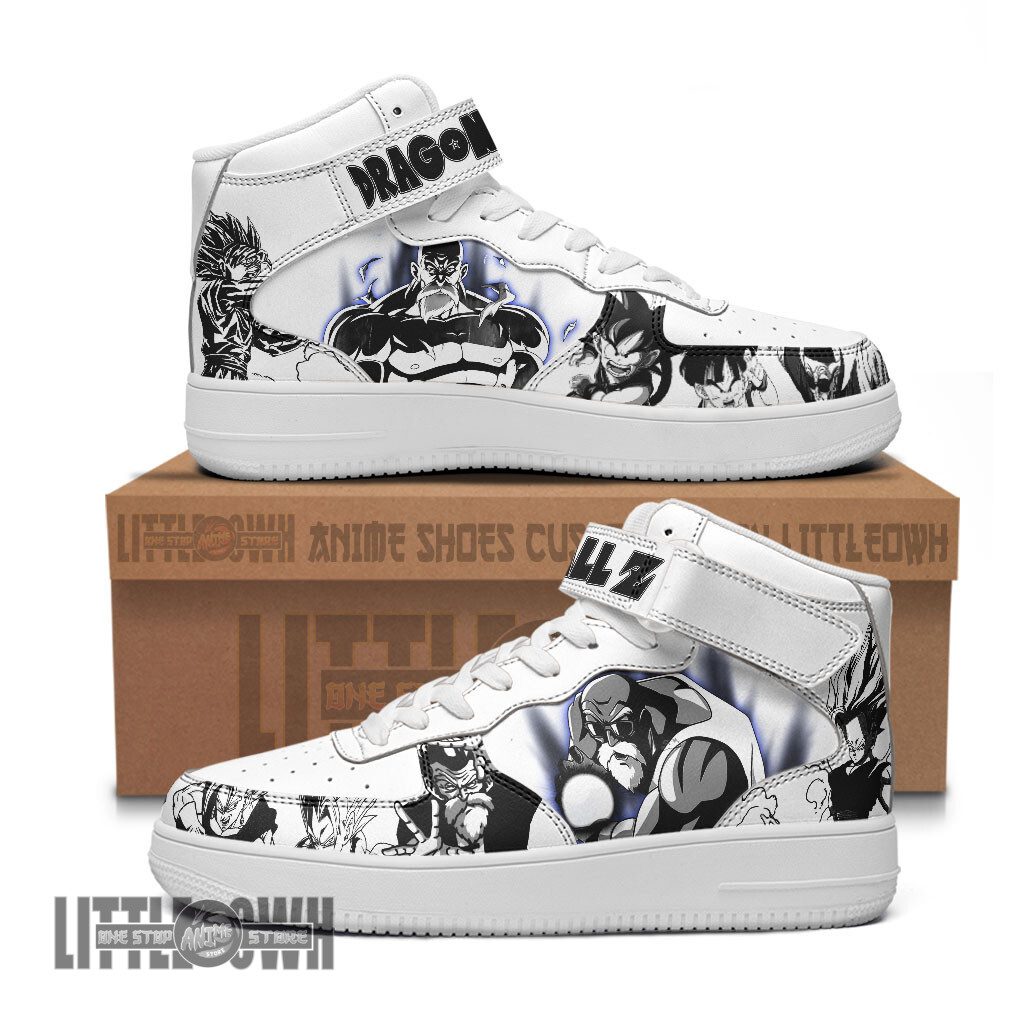 Master Roshi AF1 High Sneakers Custom Dragon Ball Anime Shoes Manga Style 1 Master Roshi AF1 High Sneakers Custom Dragon Ball Anime Shoes Manga Style