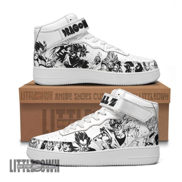 Goku AF1 High Sneakers Custom Dragon Ball Anime Shoes Manga Style