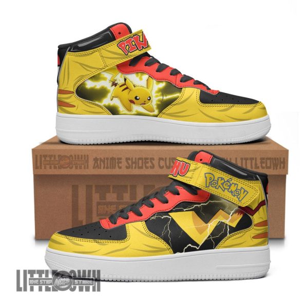 Pikachu AF1 High Sneakers Custom Pokemon Anime Shoes