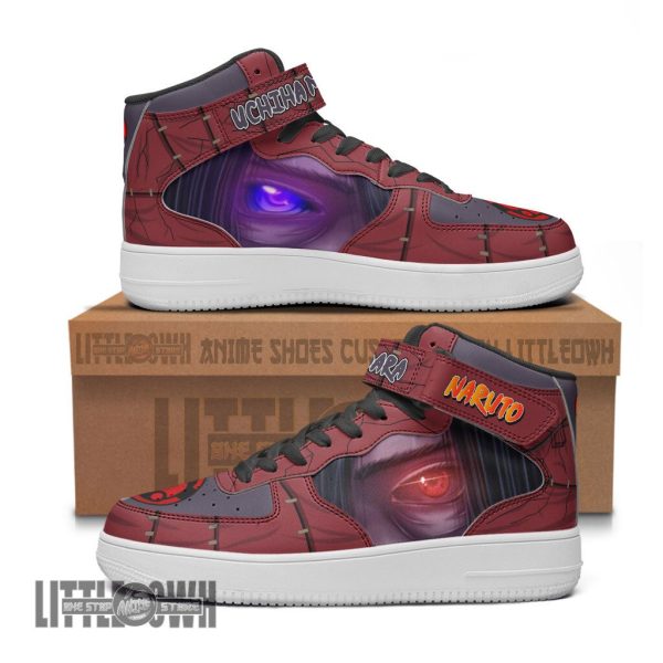 Madara Sharingan Shoes Custom AF1 High Naruto Anime Sneakers
