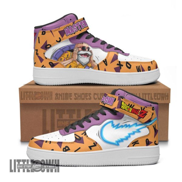 Master Roshi AF1 High Sneakers Custom Demon Slayer Anime Shoes