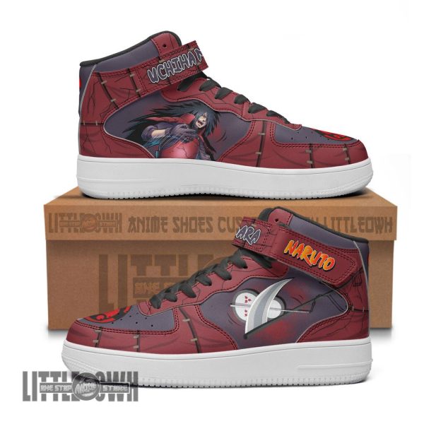 Madara Uchiha Shoes Custom AF1 High Naruto Anime Sneakers