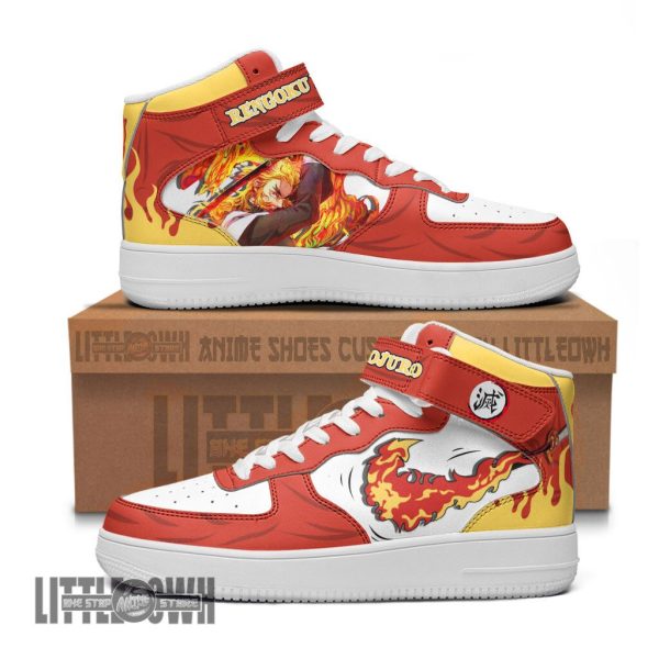 Kyojuro Shoes Custom AF1 High Demon Slayer Anime Sneakers