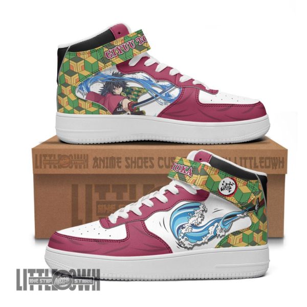 Tomioka Shoes Custom AF1 High Demon Slayer Anime Sneakers