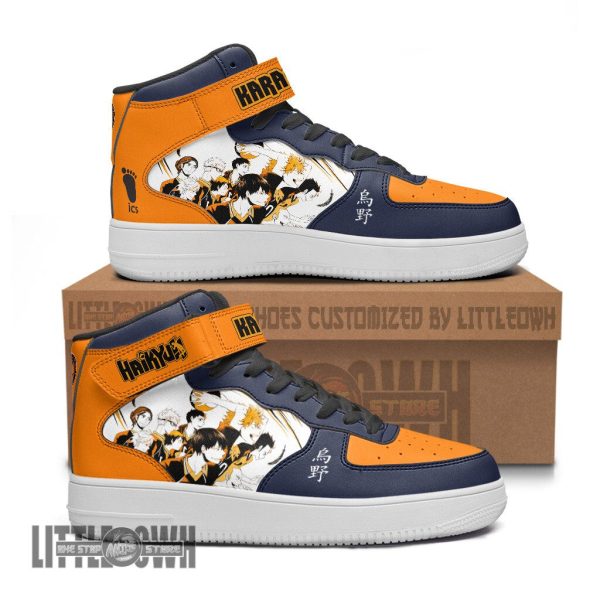 Karasuno AF1 High Sneakers Custom Haikyuu Anime Shoes