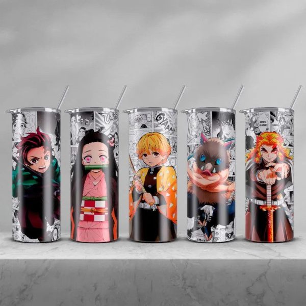 Demon Slayer Anime Kimetsu no Yaiba Tumbler Stainless Steel Double-wall insulated