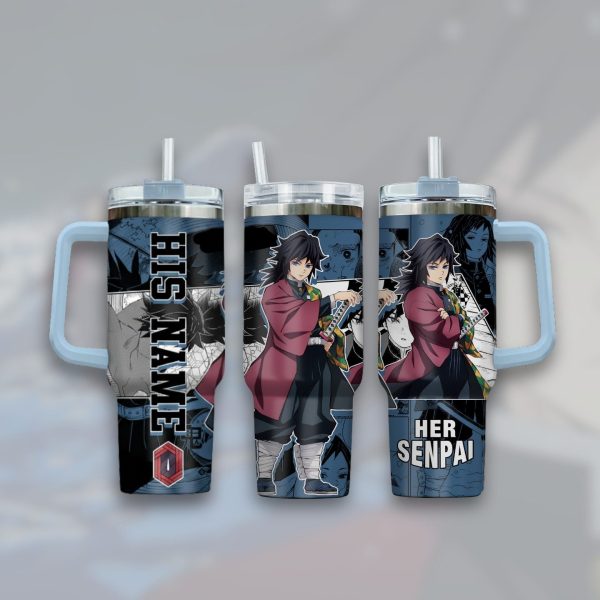 Giyu Tomioka Anime Custom Cup 40 oz 30 oz Tumbler With Handle 3 1758702505620