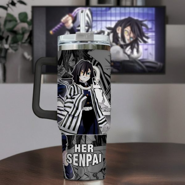 Obanai Iguro Anime Custom Cup 40 oz 30 oz Tumbler With Handle
