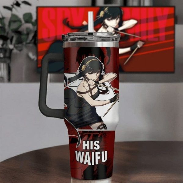 Yor Forger SxF Anime Custom Cup 40 oz 30 oz Tumbler With Handle