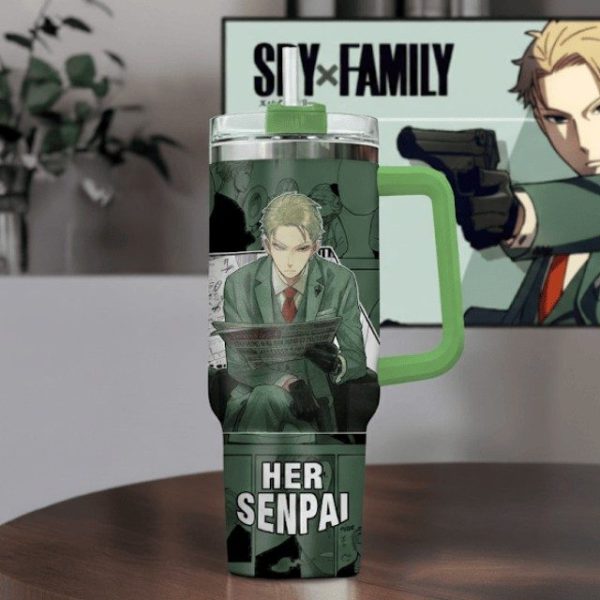 Loid Forger SxF Anime Custom Cup 40 oz 30 oz Tumbler With Handle