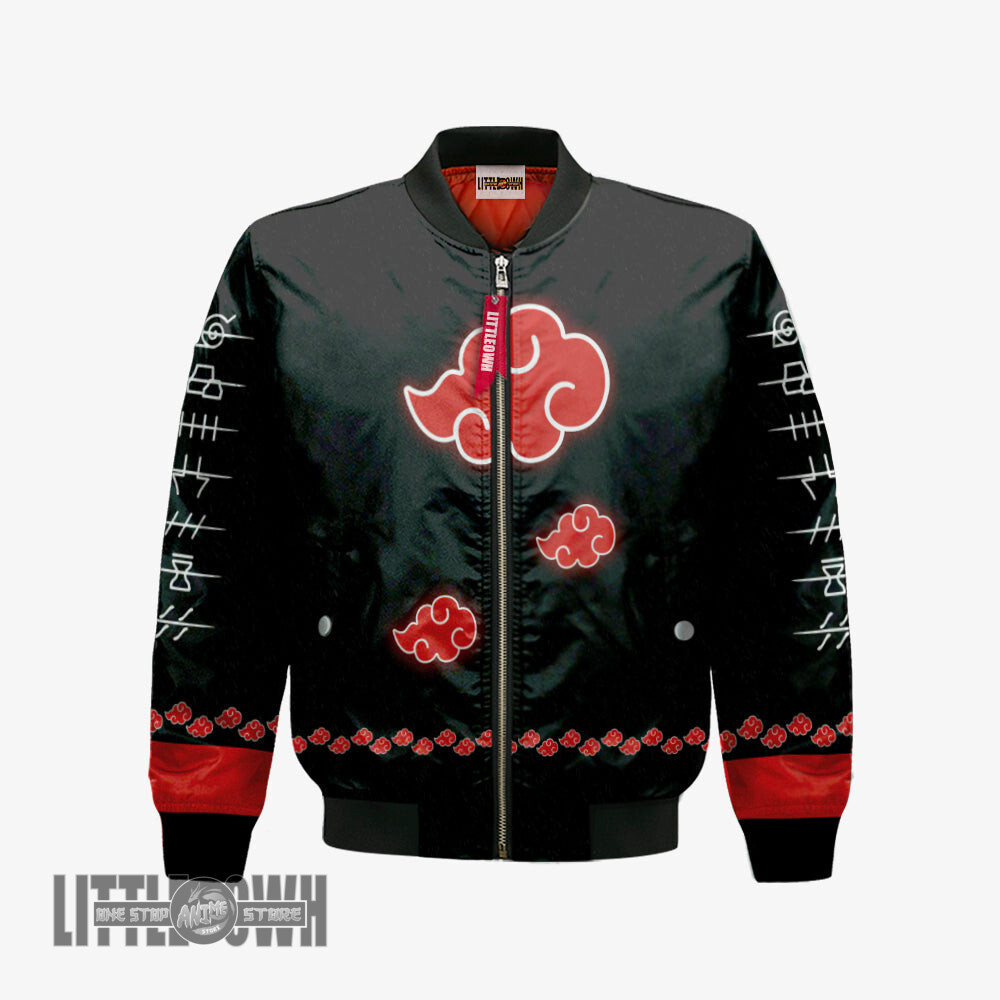 Akatsuki Cloud Bomber Jacket Custom Akatsuki Symbol Cosplay Costumes