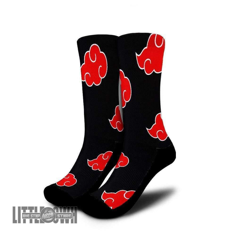 Akatsuki Clouds Pattern NRT Anime Cosplay Custom Socks