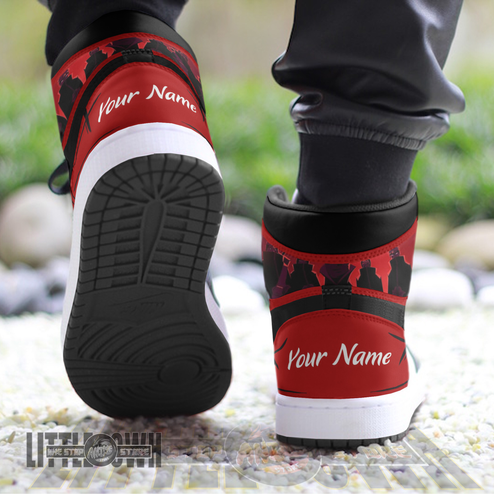 Akatsuki Orochimaru Personalized Shoes Naruto Anime Boot Sneakers 2 Akatsuki Orochimaru Personalized Shoes Naruto Anime Boot Sneakers - Image 2