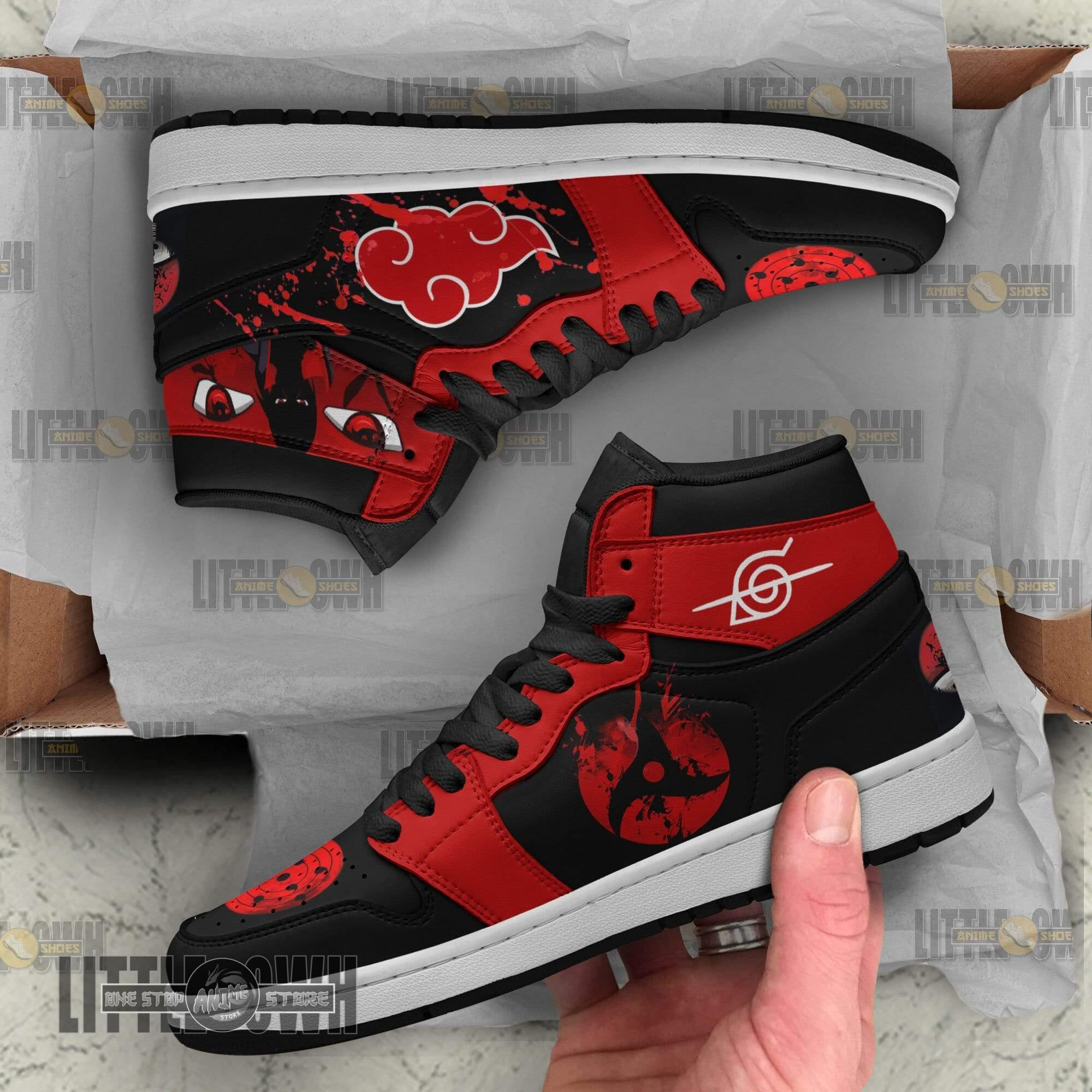 Akatsuki Shoes Sharingan NRT Anime Boot Sneakers 4 Akatsuki Shoes Sharingan NRT Anime Boot Sneakers - Image 4