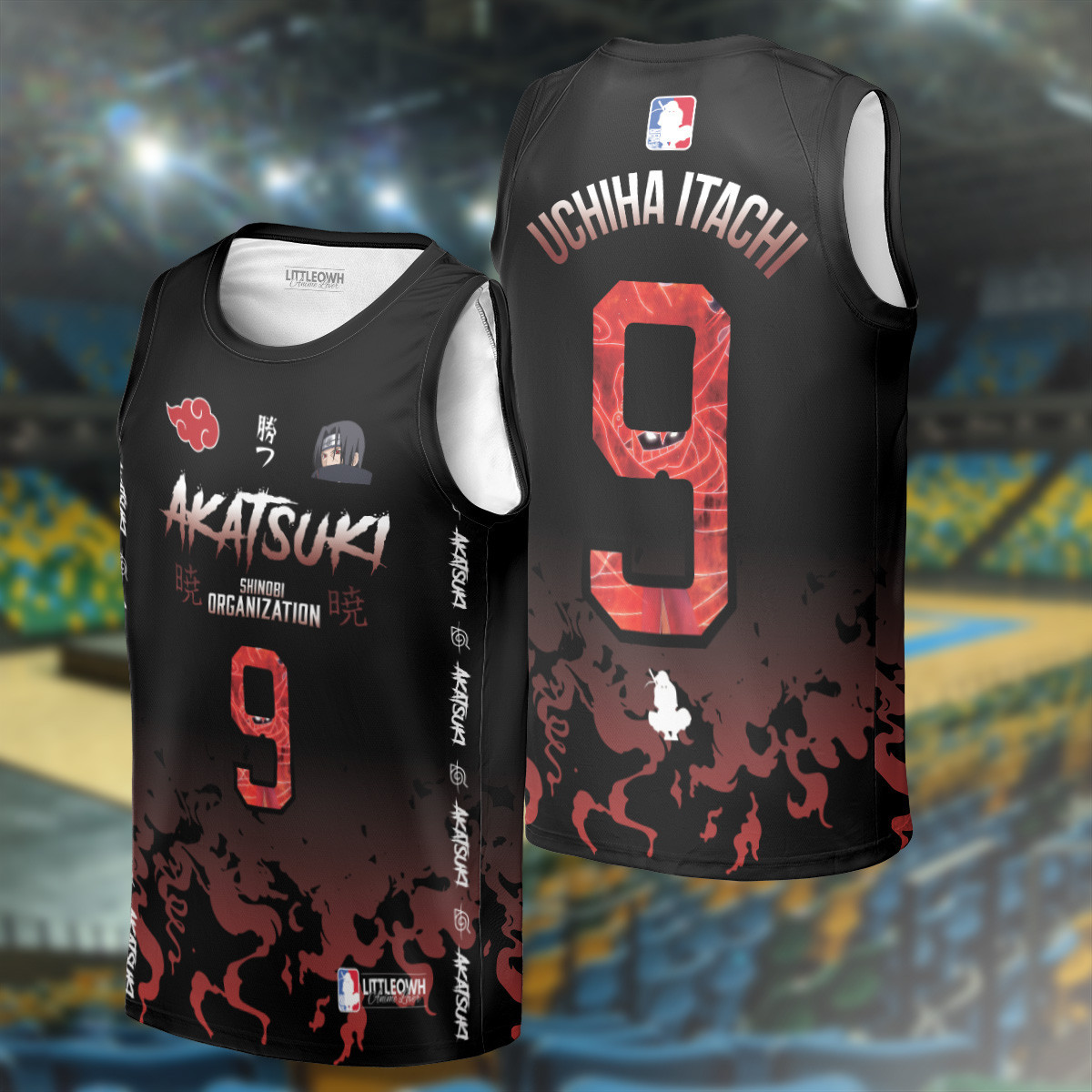 Akatsuki Zetsu Basketball Jersey White & Black â€“ NRT Streetwear Collection