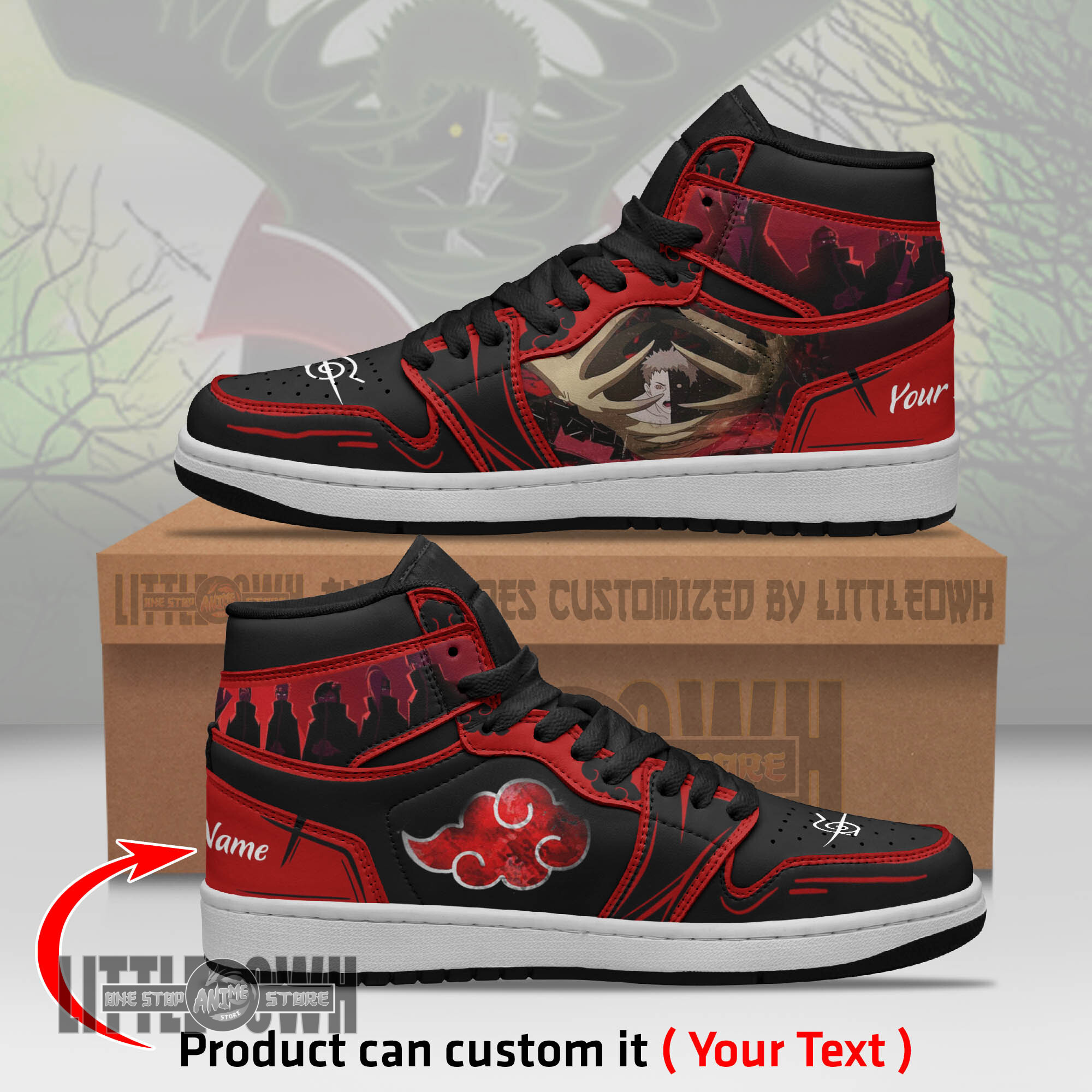 Akatsuki Zetsu Persionalized Shoes Naruto Anime Boot Sneakers