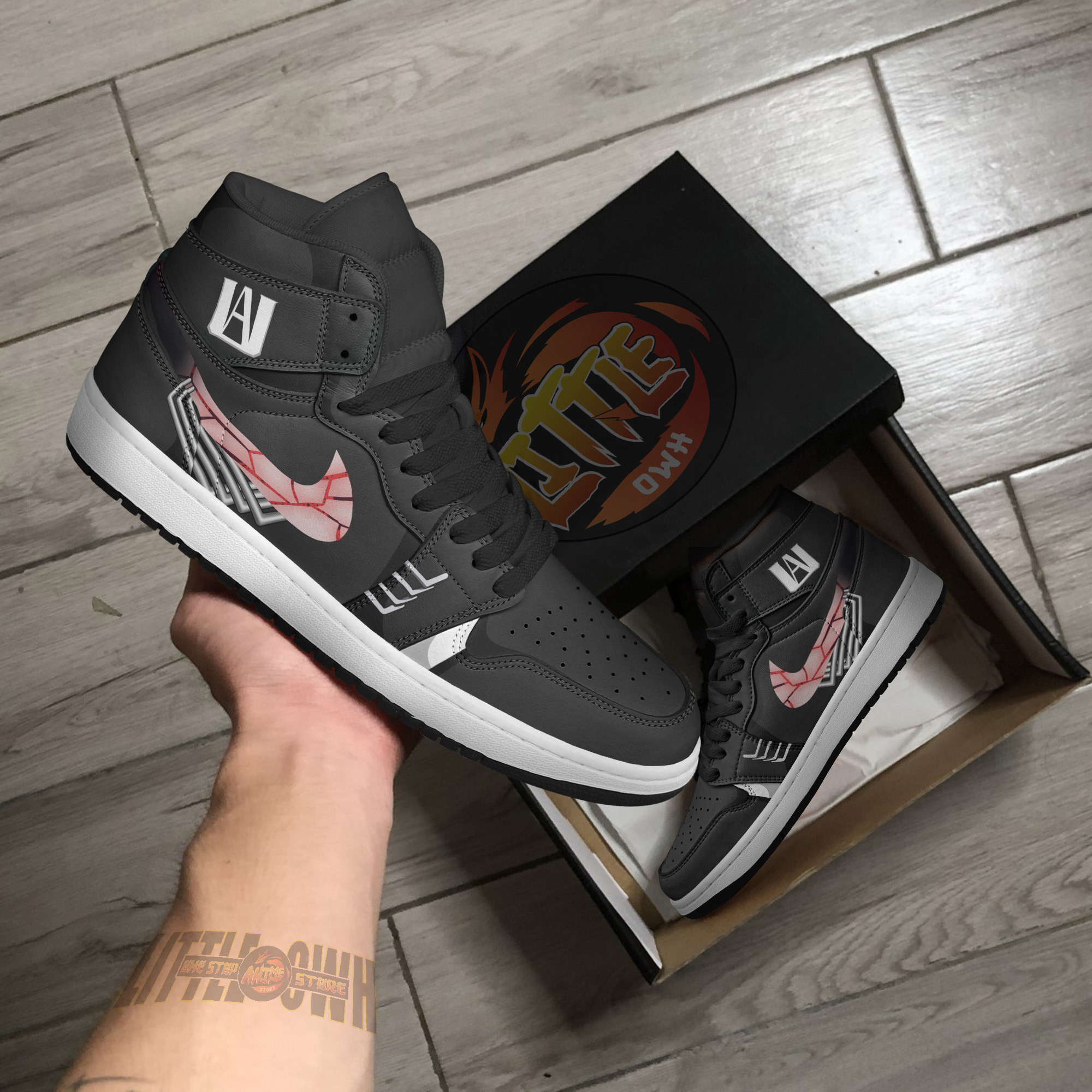 All For One Shoes Custom MHA Anime Boot Sneakers 4 All For One Shoes Custom MHA Anime Boot Sneakers - Image 4