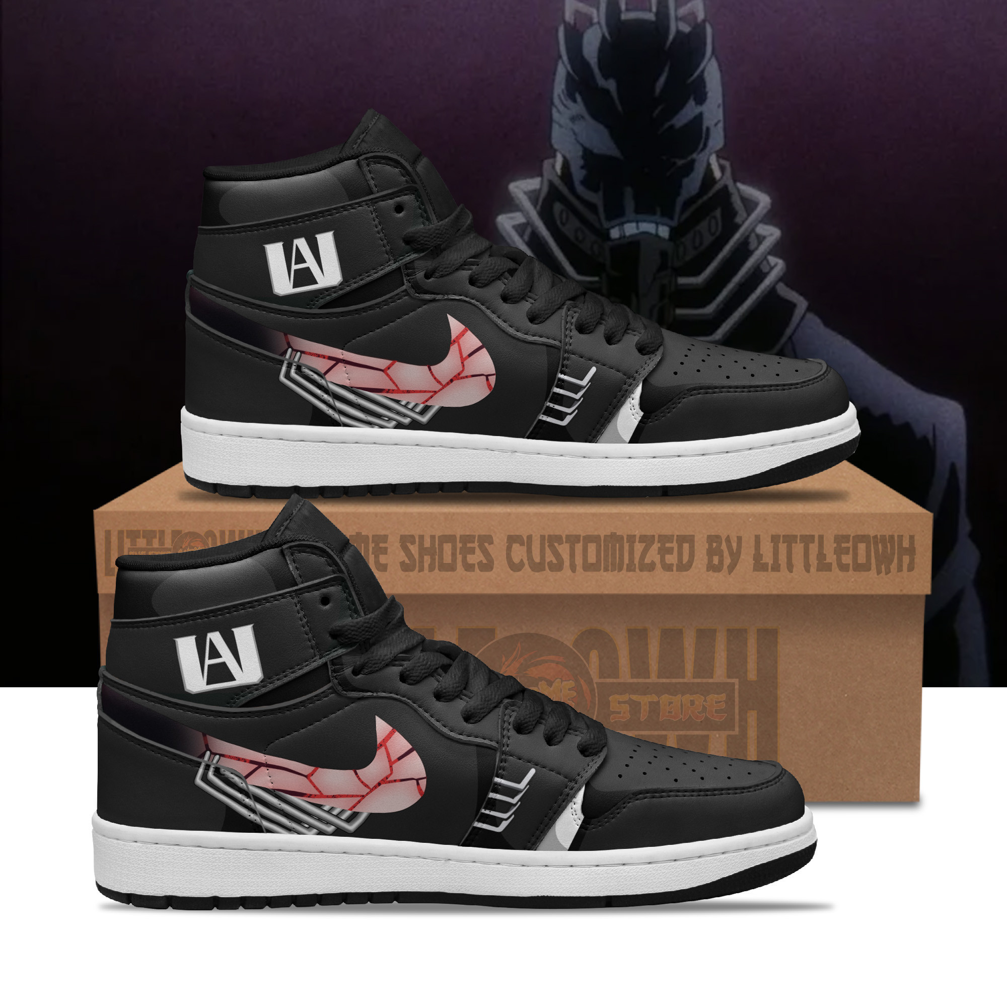 All For One Shoes Custom MHA Anime Boot Sneakers 1 All For One Shoes Custom MHA Anime Boot Sneakers