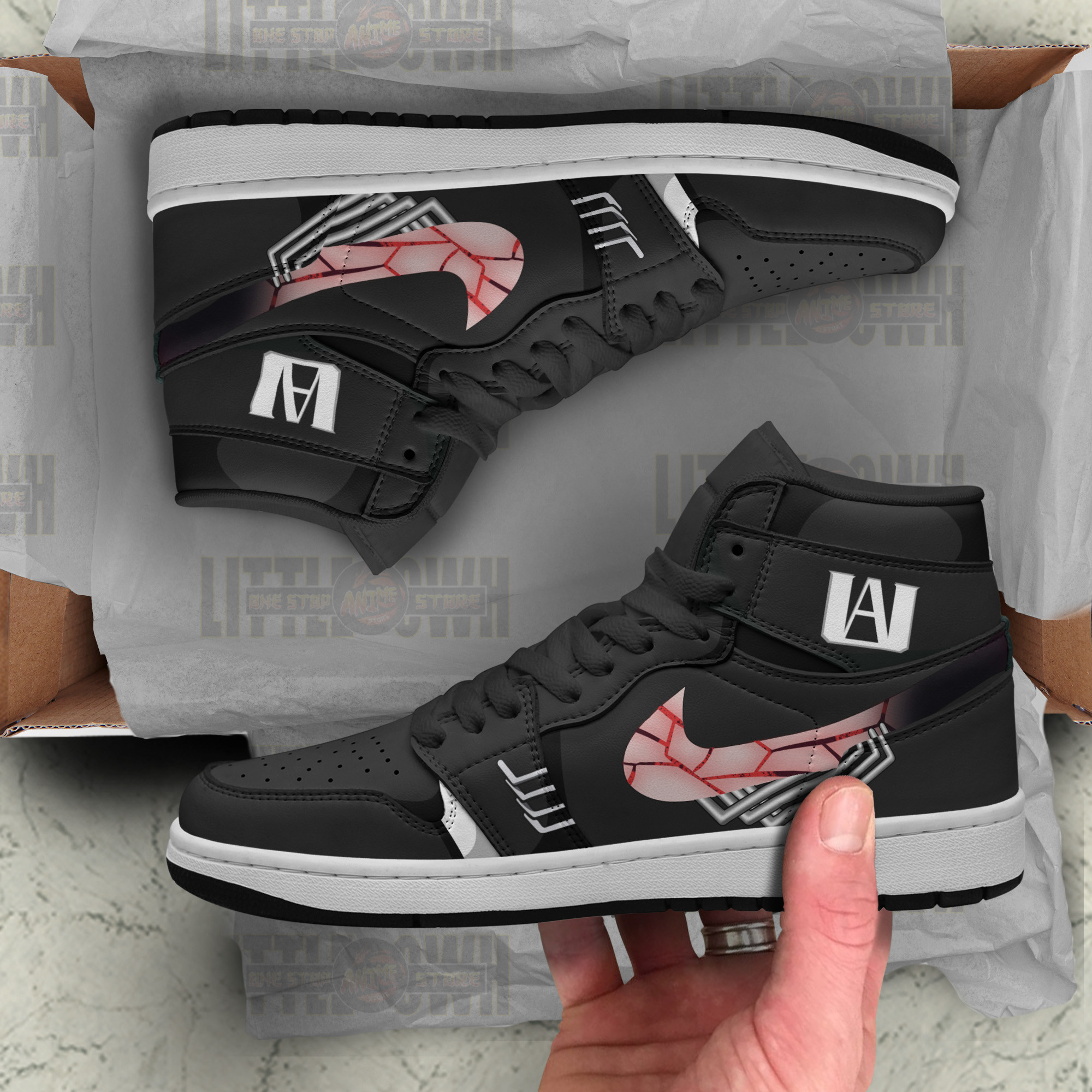 All For One Shoes Custom MHA Anime Boot Sneakers 3 All For One Shoes Custom MHA Anime Boot Sneakers - Image 3