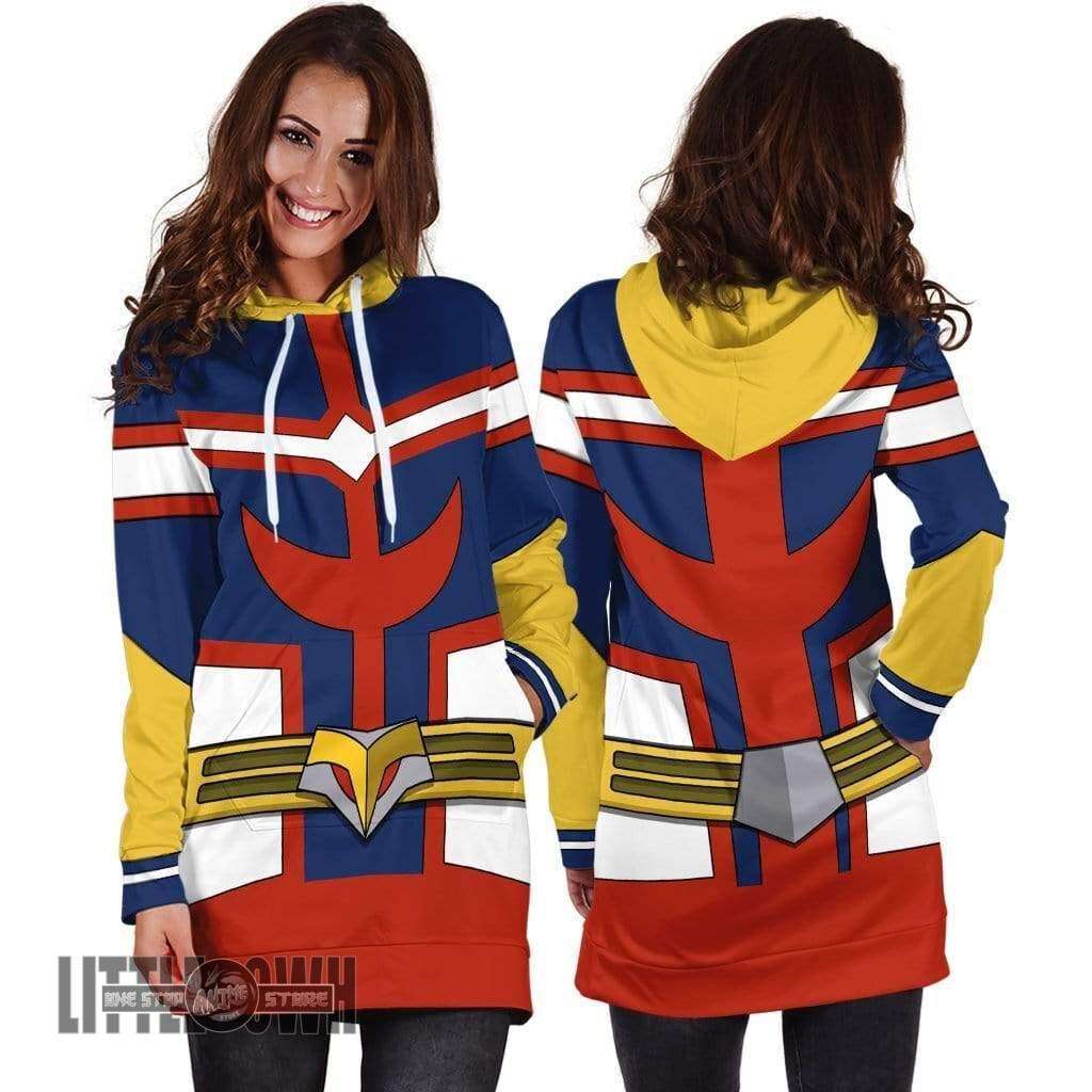Alternative view of All Might Custom Women Hoodie Dress My Hero Academia Anime Cosplay Costume