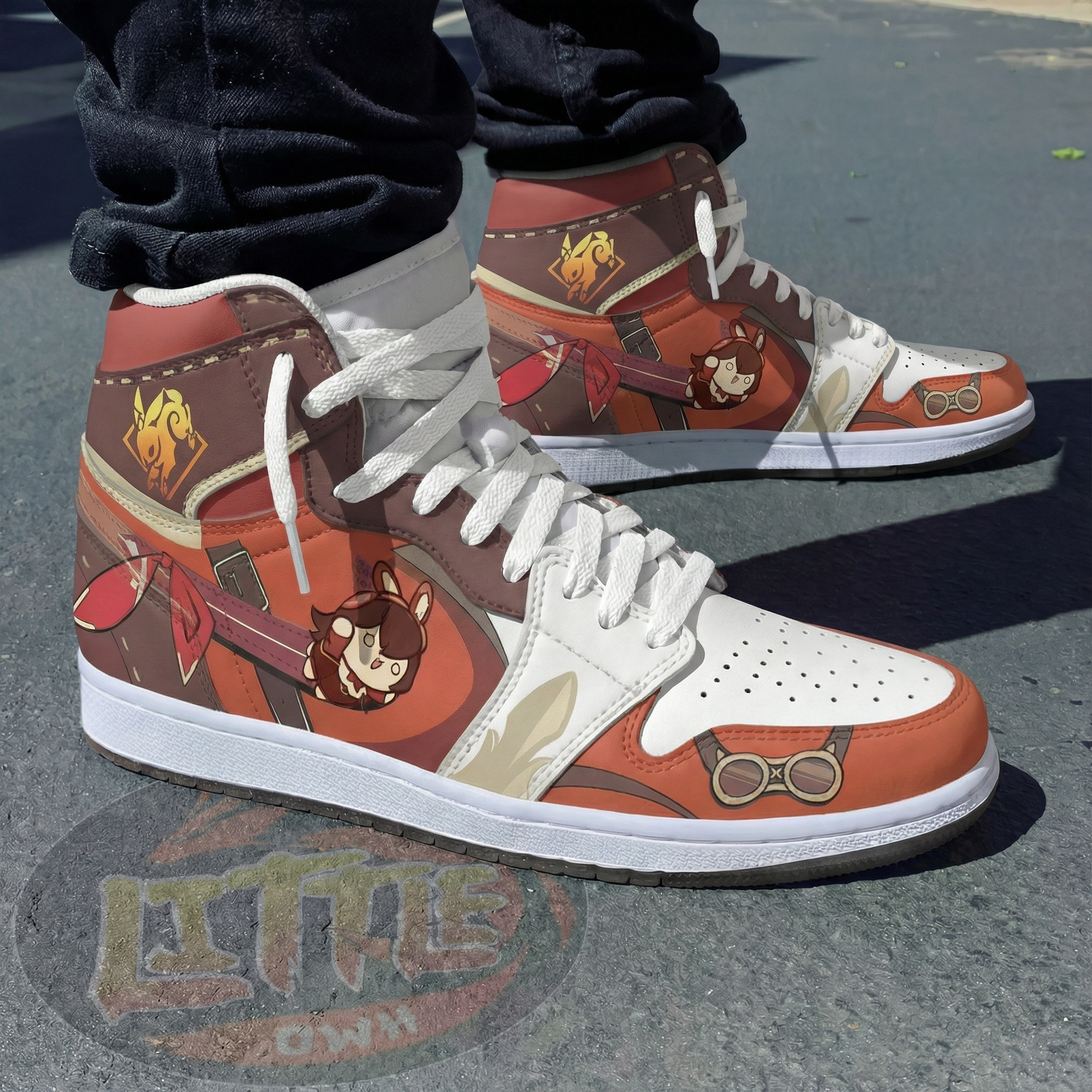 Amber Genshin Impact Anime Boot JD1s Sneakers 3 Amber Genshin Impact Anime Boot JD1s Sneakers - Image 3