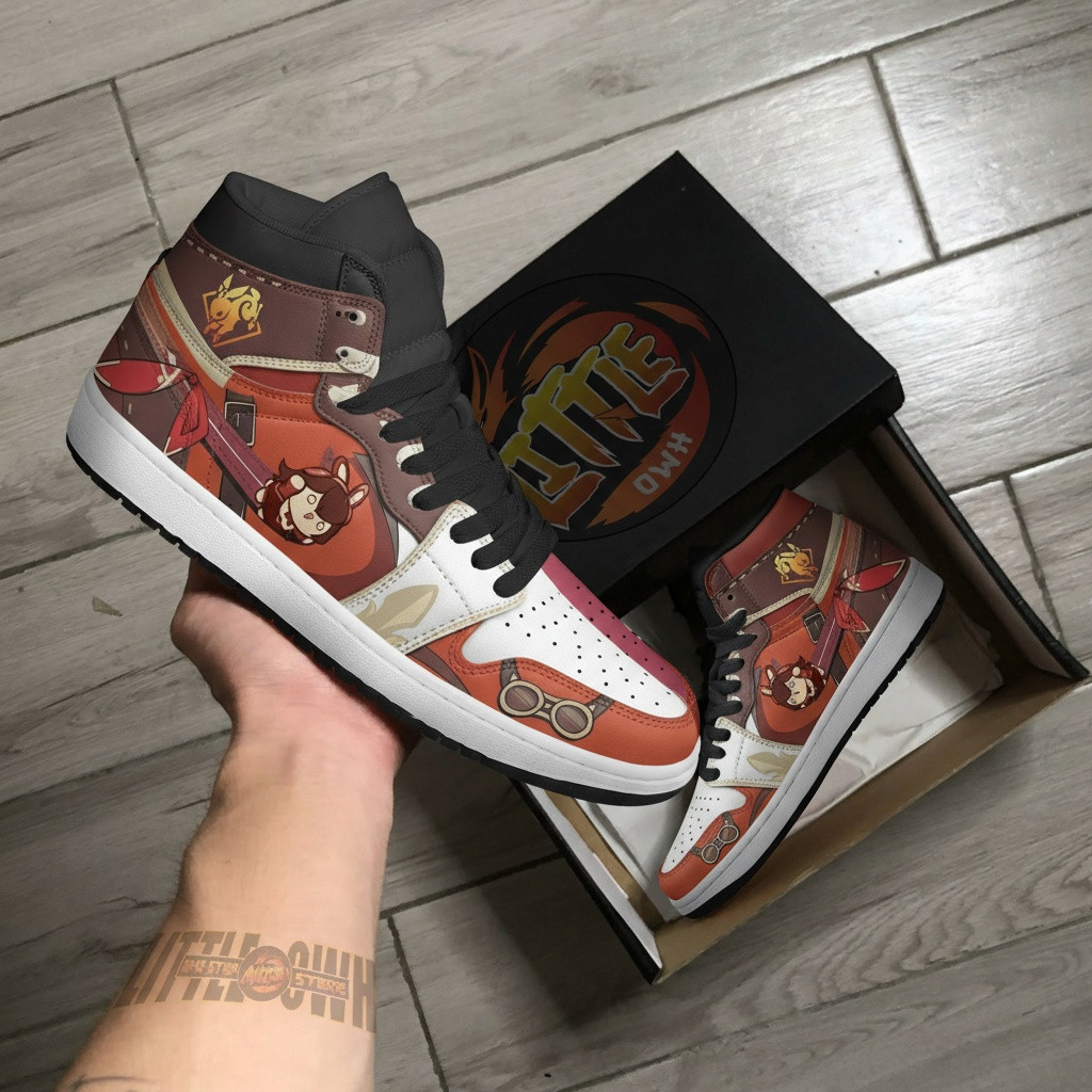 Amber Genshin Impact Anime Boot JD1s Sneakers 2 Amber Genshin Impact Anime Boot JD1s Sneakers - Image 2