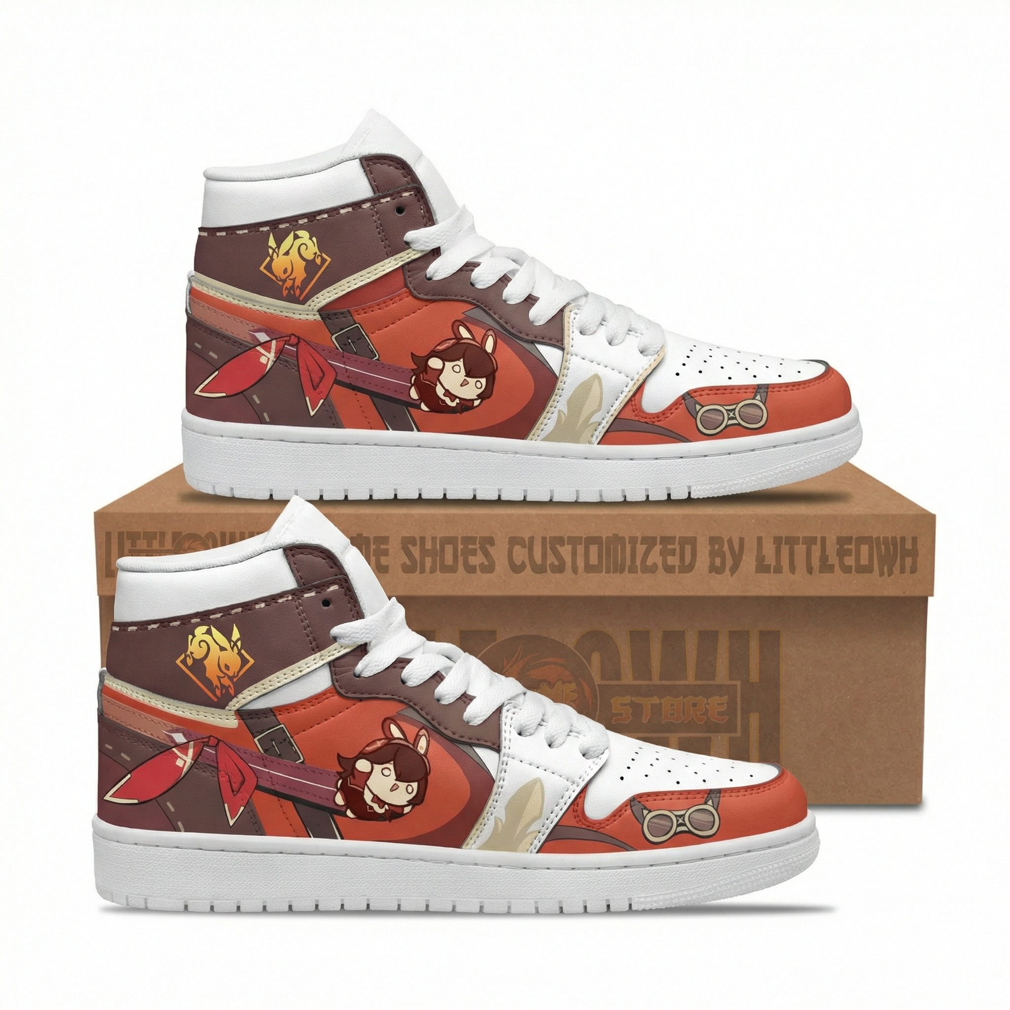 Amber Genshin Impact Anime Boot JD1s Sneakers 1 Amber Genshin Impact Anime Boot JD1s Sneakers