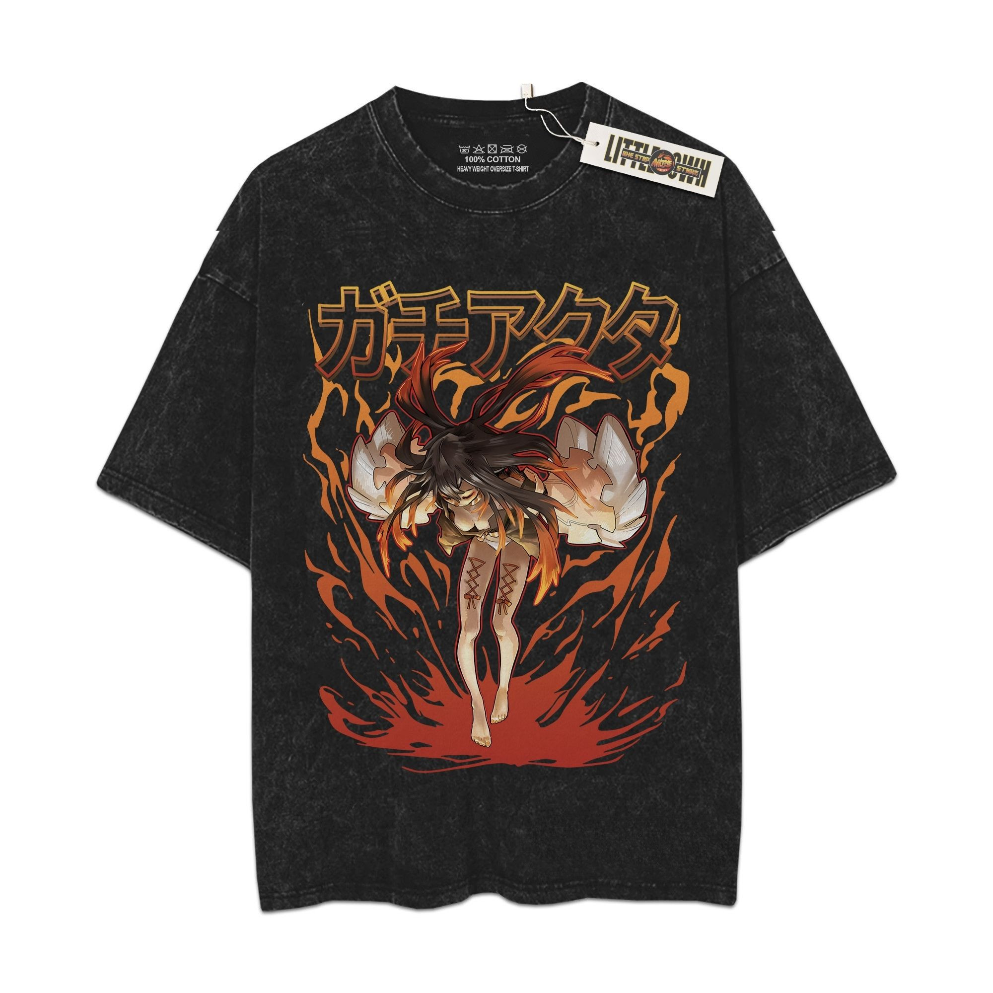 Amo Empool Vintage Shirt Gachikuta Oversized Washed Tees - Custom Anime Tee