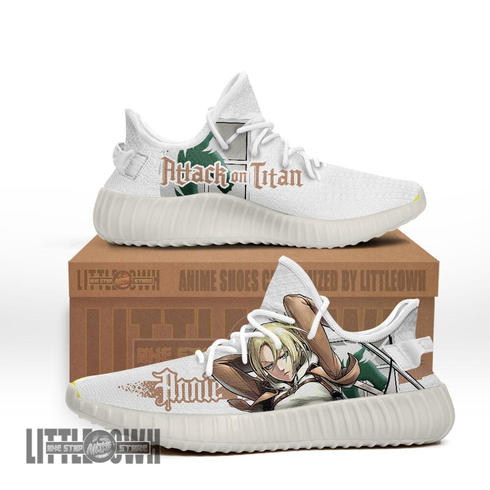 Annie Leonhart Shoes Custom Attack on Titan Anime YZ Boost Sneakers