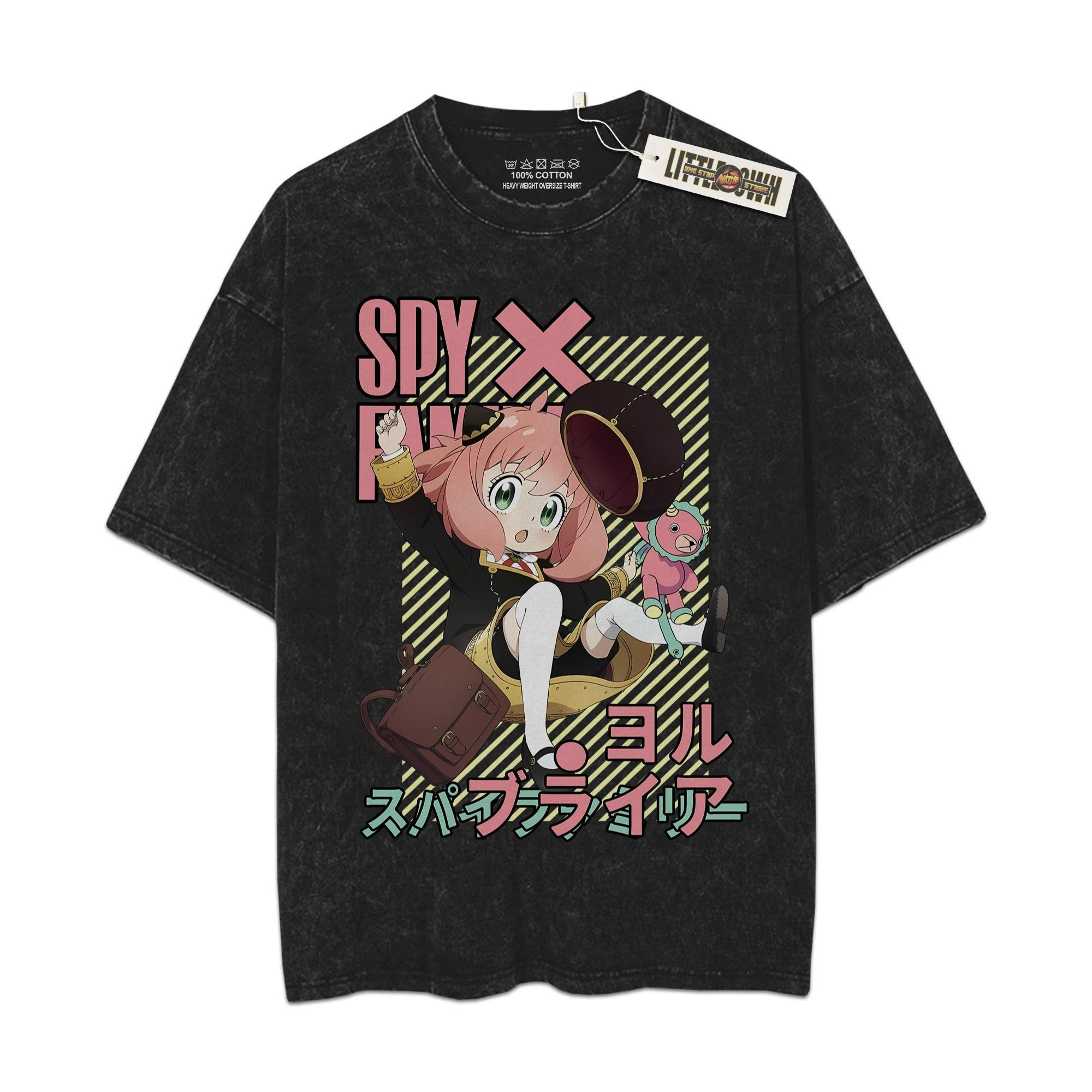 Anya Vintage Shirt SxF Oversized Washed Tees - Custom Anime Tee
