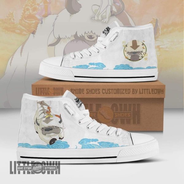 Appa High Top Canvas Shoes Custom Avatar: The Last Airbender Anime Sneakers