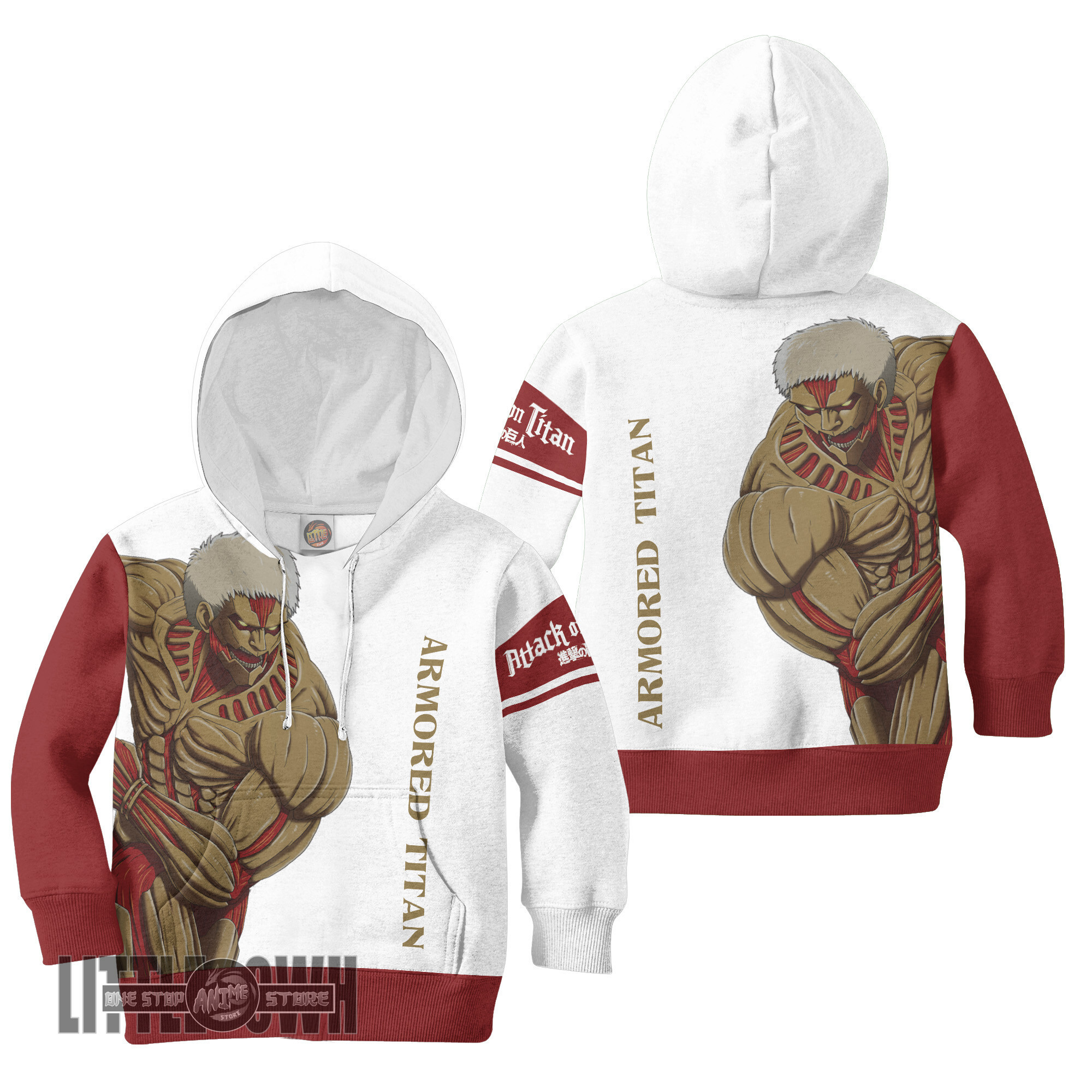 Armored Titan Anime Kids Hoodie and Sweater Custom Attack On Titan Cosplay Costume
