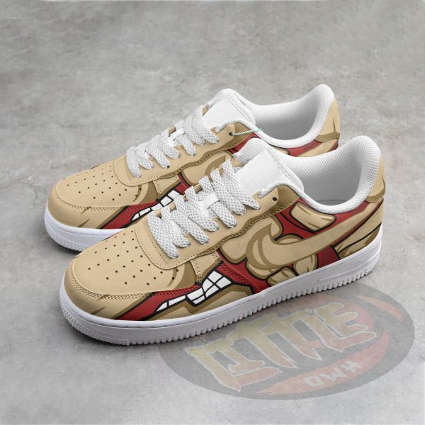 Alternative view of Armored Titan Anime Sneakers - Custom AoT AF1 Shoes
