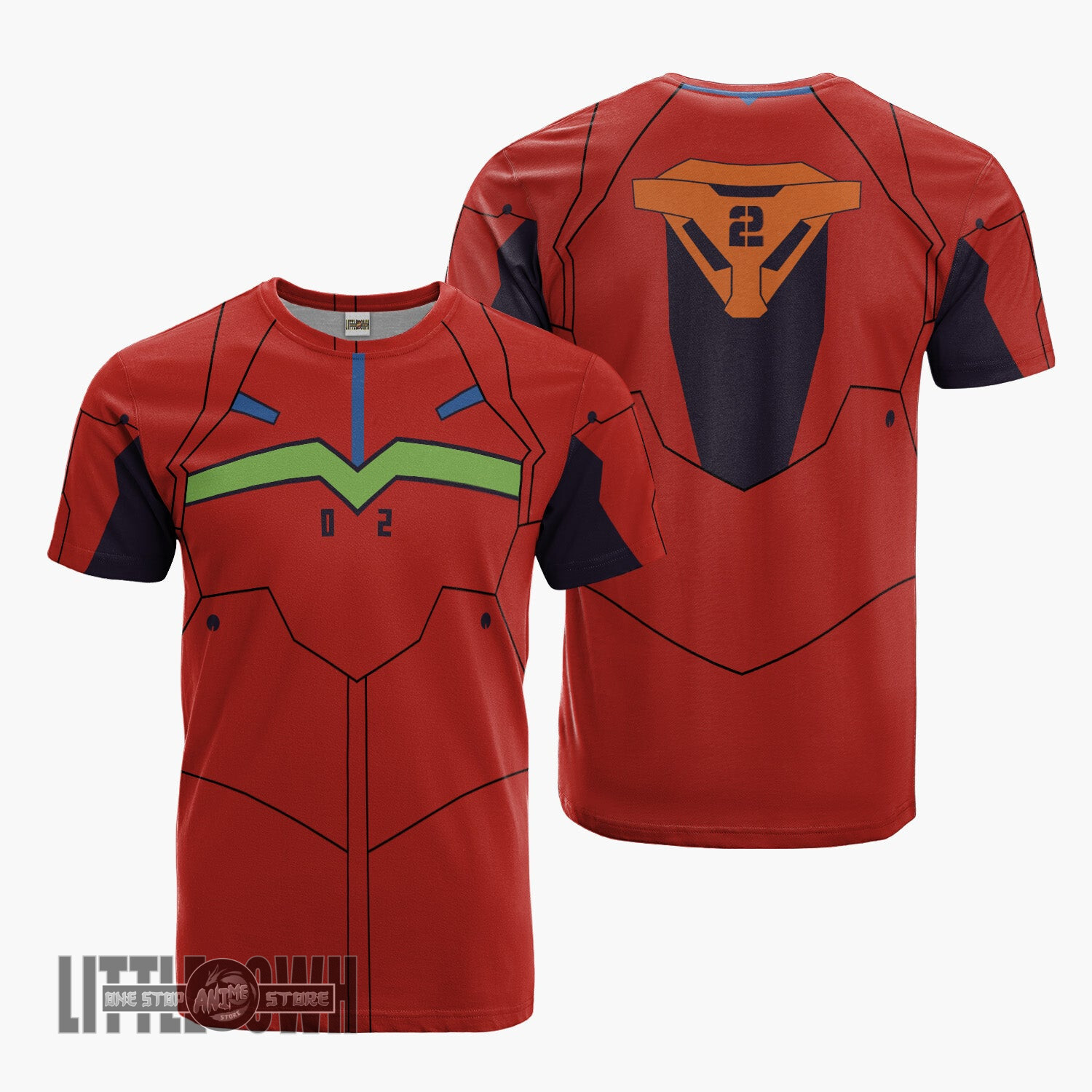 Asuka Langley Soryu T Shirt Cosplay Costume Neon Genesis Evangelion Anime Merch Outfits