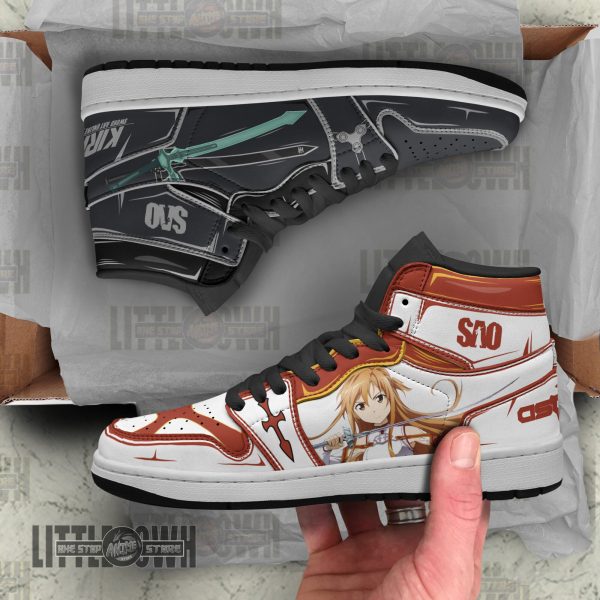 asuna x kirito shoes custom sword art online anime boot sneakers pirdn