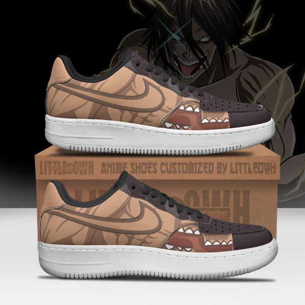 Attack Titan Anime Sneakers - Custom AoT AF1 Shoes