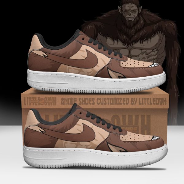 Beast Titan Anime Sneakers - Custom AoT AF1 Shoes