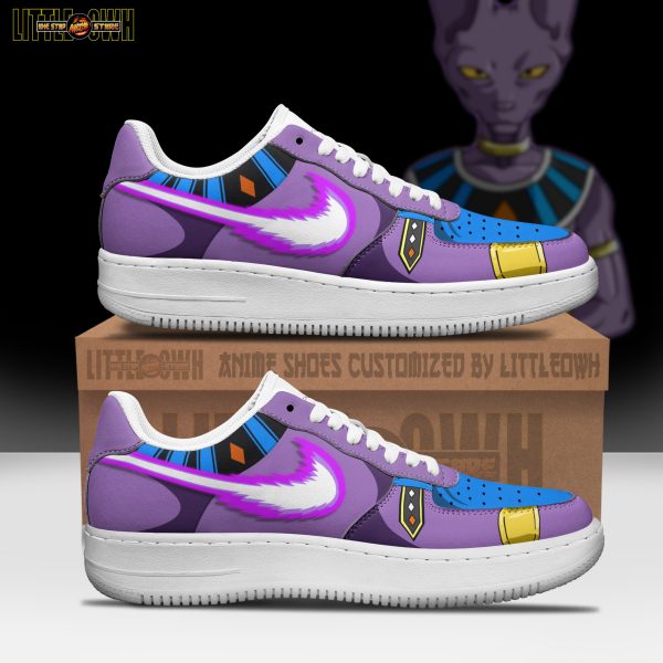 Beerus Anime Sneakers - Custom DGB AF1 Shoes