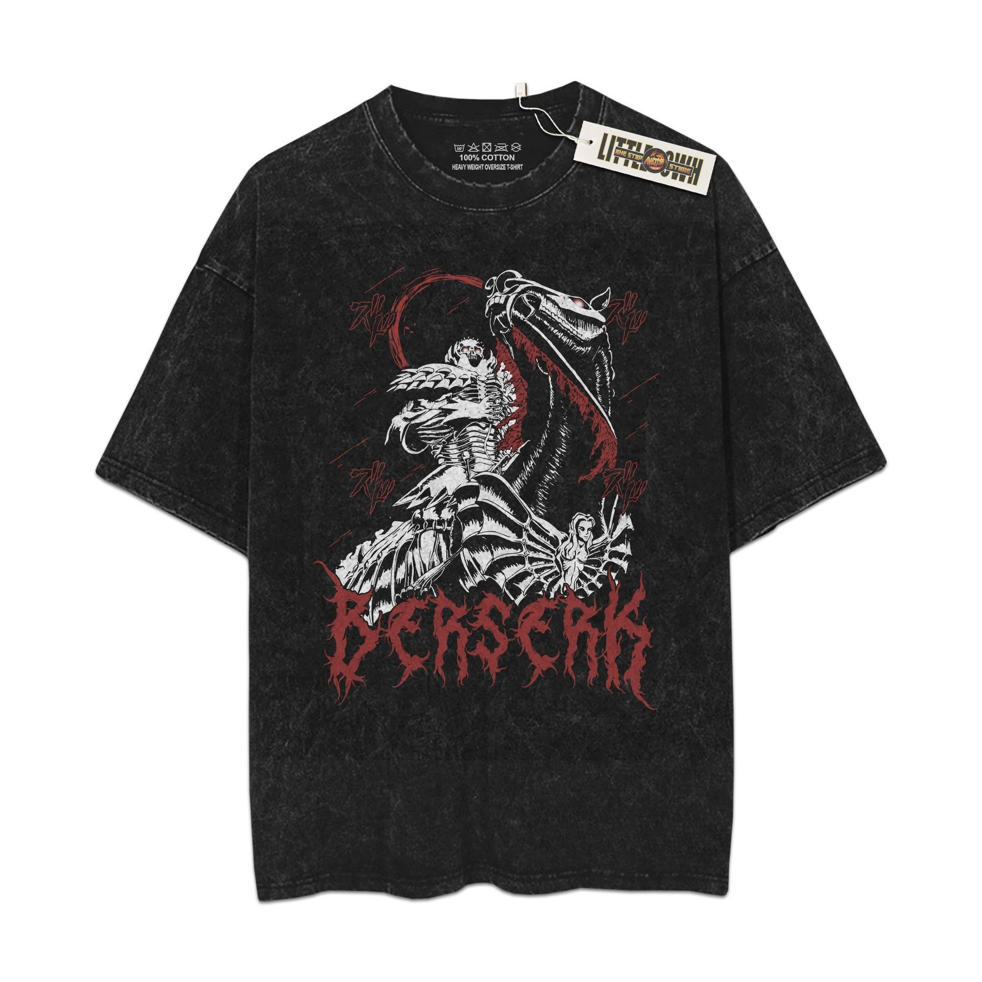 Beserk Shirt NANA Oversized Washed Tees - Custom Anime Tee
