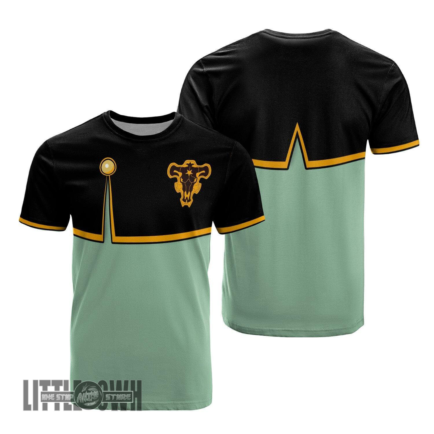 Black Clover T Shirt Luck Voltia Custom Clothes Anime Merch T Shirt Cosplay Costume