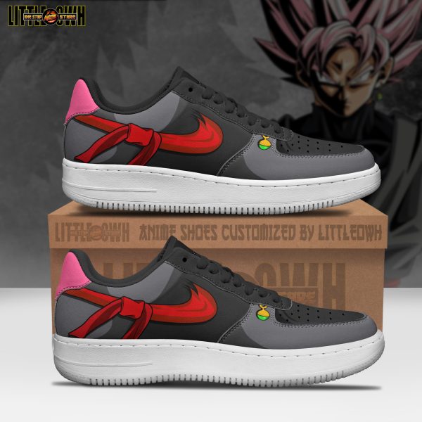 Black Goku Anime Sneakers - Custom DGB AF1 Shoes