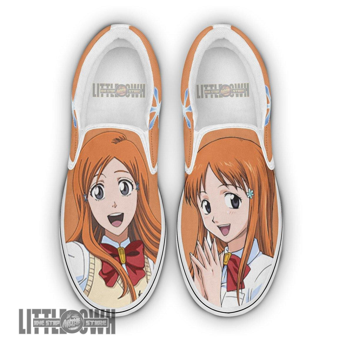 Bleach Inoue Orihime Shoes Custom Anime Classic Slip-On Sneakers