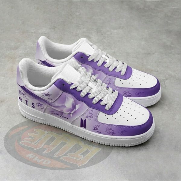 Alternative view of BTS The 5Th Album Release Signature AF1 Custom Shoes