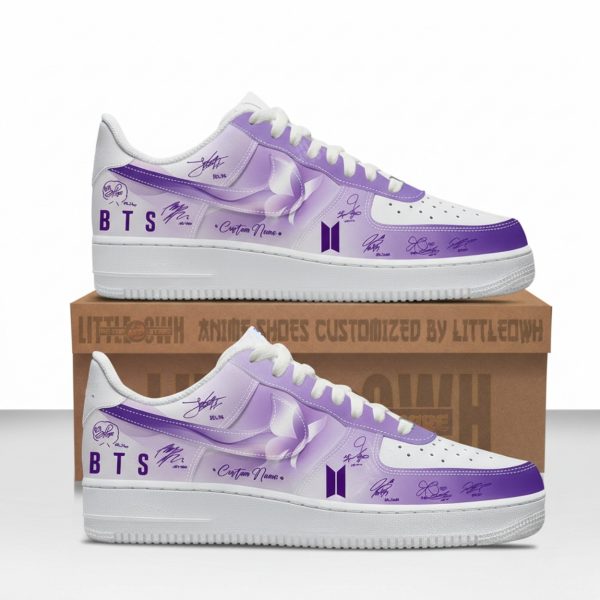 BTS The 5Th Album Release Signature AF1 Custom Shoes